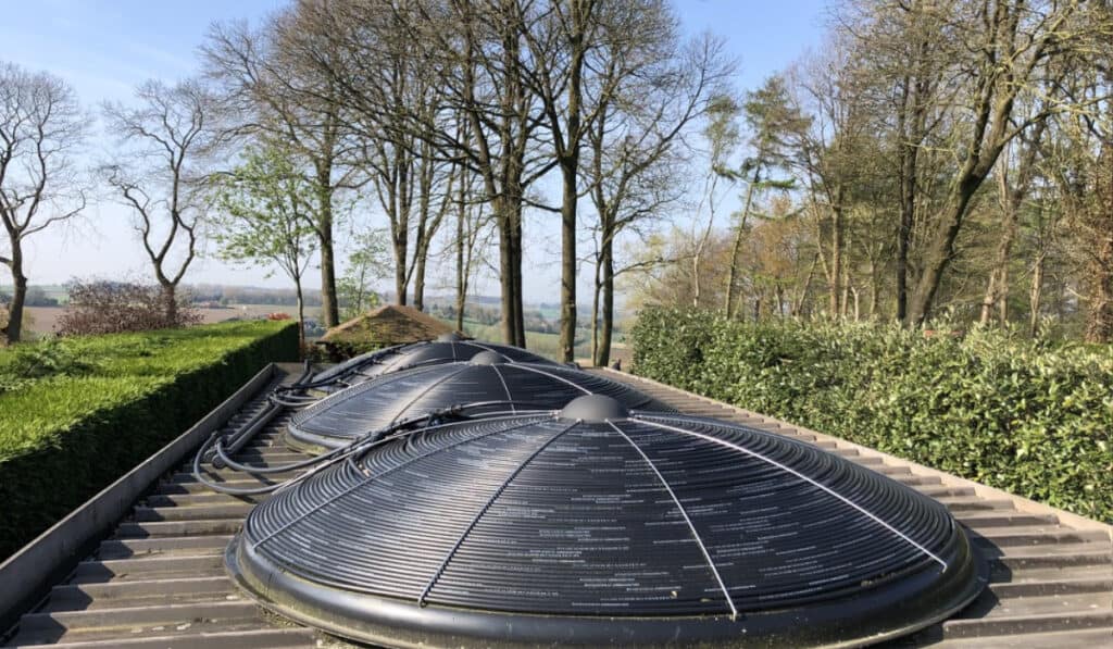 Zonne-energie zwembad verwarming